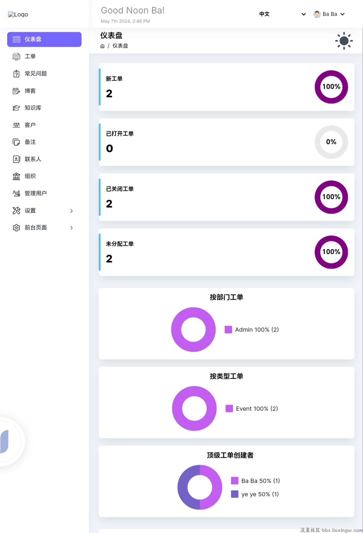 开心汉化源码轻量工单知识库程序网站 强大的工单管理系统 开心汉化源码轻量工单知识库程序网站 强大的工单管理系统