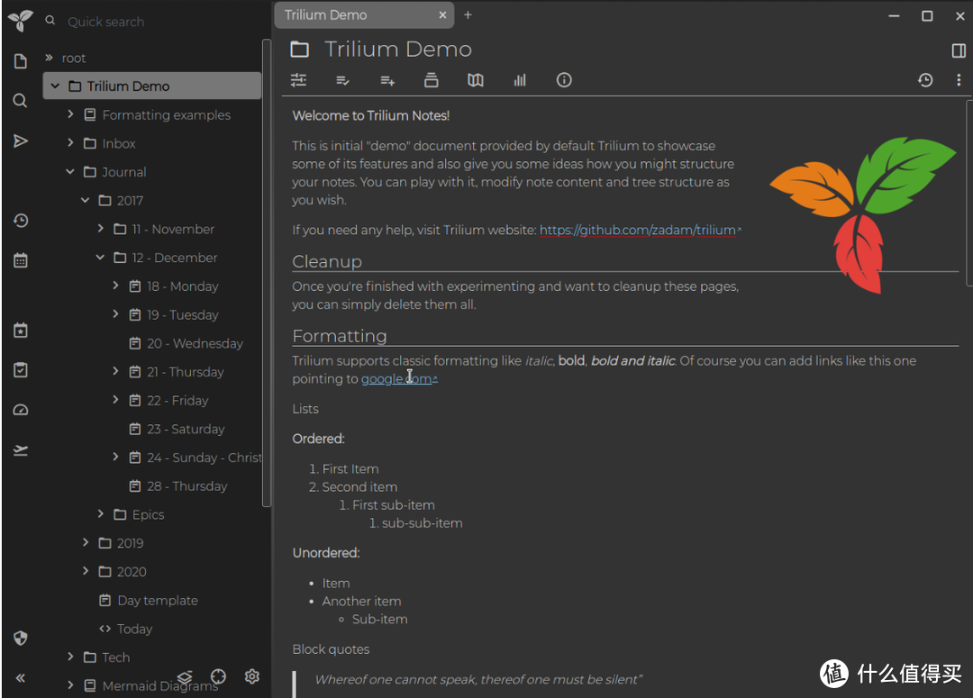 私有化的中文笔记工具&个人知识库，极空间Docker部署中文版『Trilium Notes』