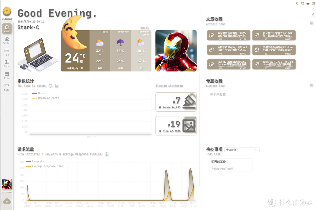 最懂国人的私有笔记与博客项目,极空间部署高颜值双链笔记『Blossom 』 最懂国人的私有笔记与博客项目,极空间部署高颜值双链笔记『Blossom 』