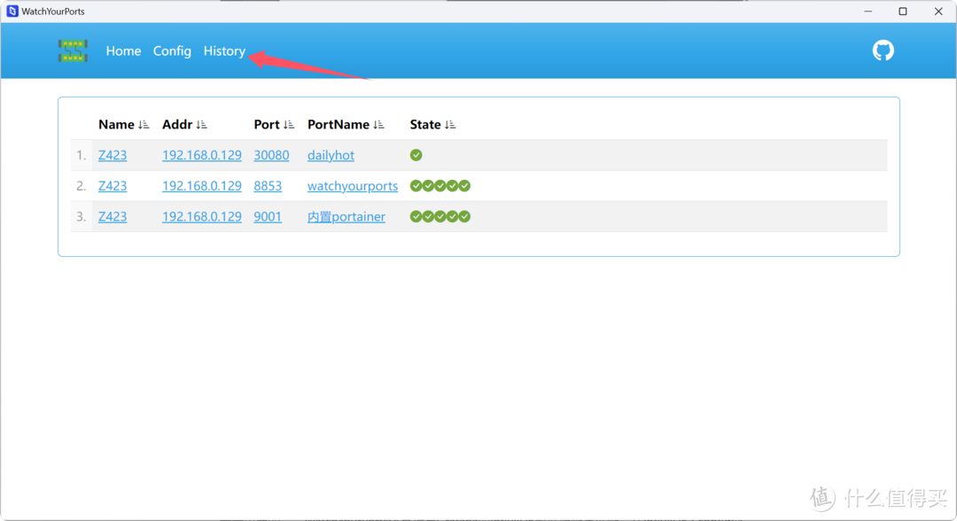 局域网神器!全网端口扫描、监控、一键转跳WEB应用,极空间部署「WatchYourPorts」突破远程数量限制 局域网神器!全网端口扫描、监控、一键转跳WEB应用,极空间部署「WatchYourPorts」突破远程数量限制