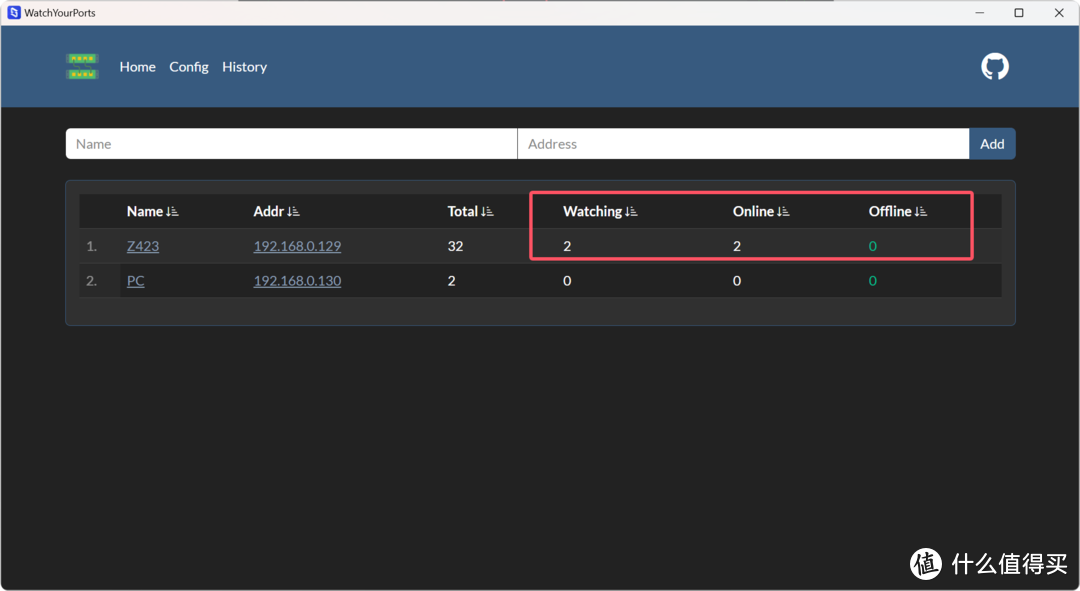 局域网神器!全网端口扫描、监控、一键转跳WEB应用,极空间部署「WatchYourPorts」突破远程数量限制 局域网神器!全网端口扫描、监控、一键转跳WEB应用,极空间部署「WatchYourPorts」突破远程数量限制