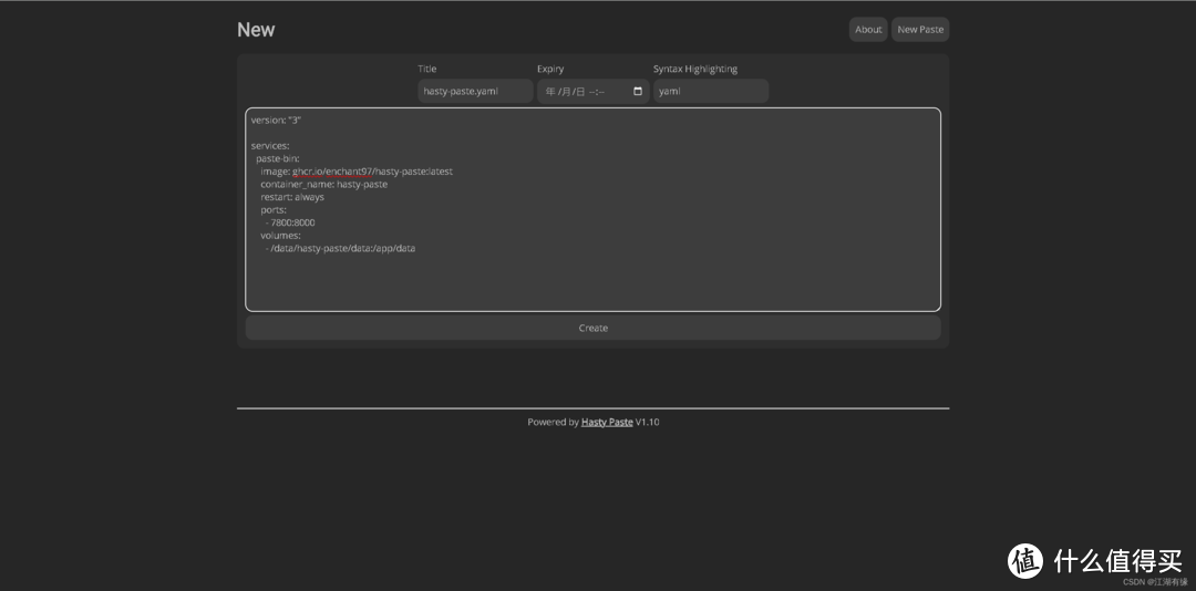 Docker实战: 使用Docker部署Hasty Paste粘贴应用程序 Docker实战: 使用Docker部署Hasty Paste粘贴应用程序
