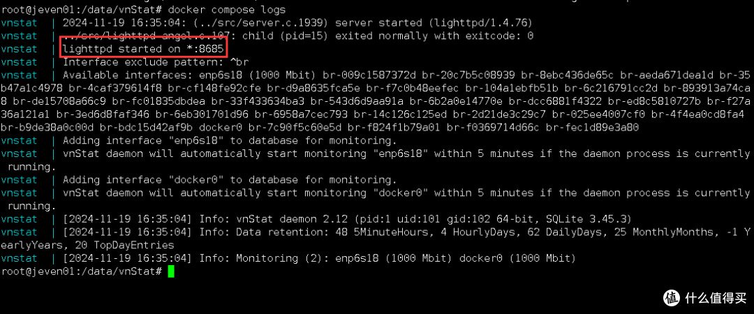 Docker实践:使用Docker部署vnStat网络流量监视器 Docker实践:使用Docker部署vnStat网络流量监视器