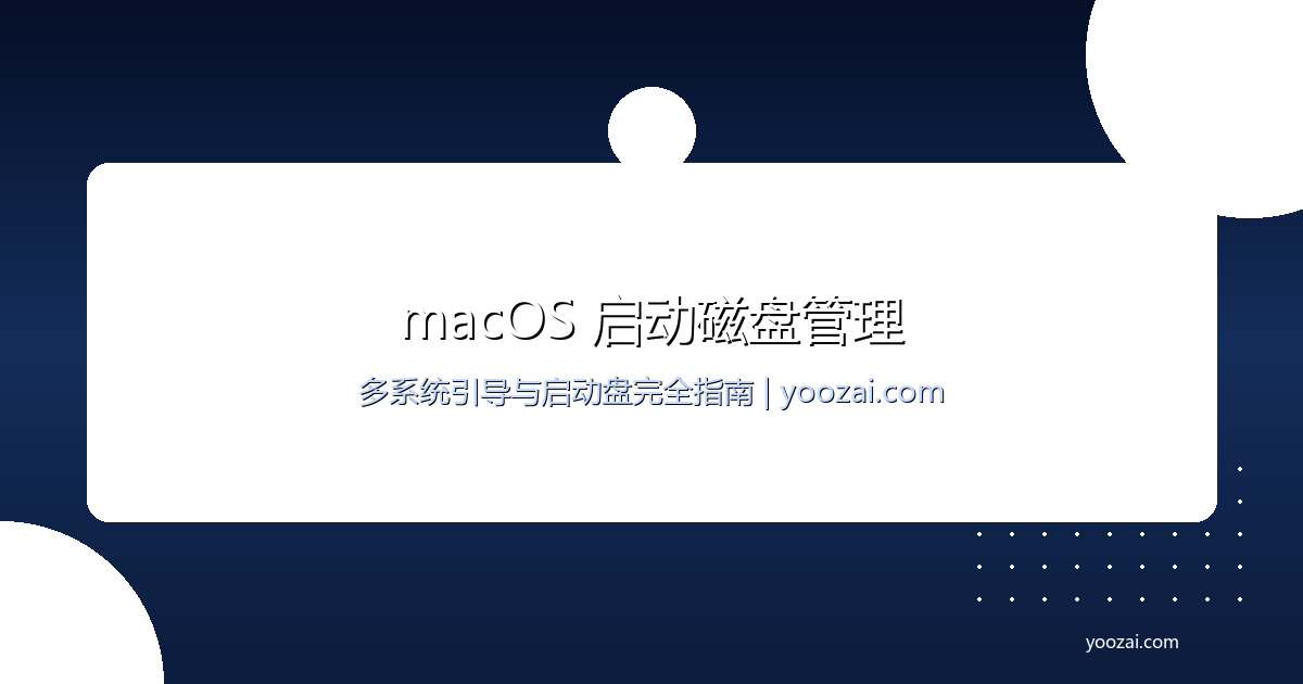 黑苹果macOS启动磁盘与系统选择完全指南：从多系统引导到启动盘管理的完整方案